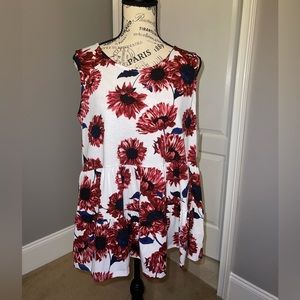 🦜Gorgeous Ladies Sleeveless Tiered Top. B-60